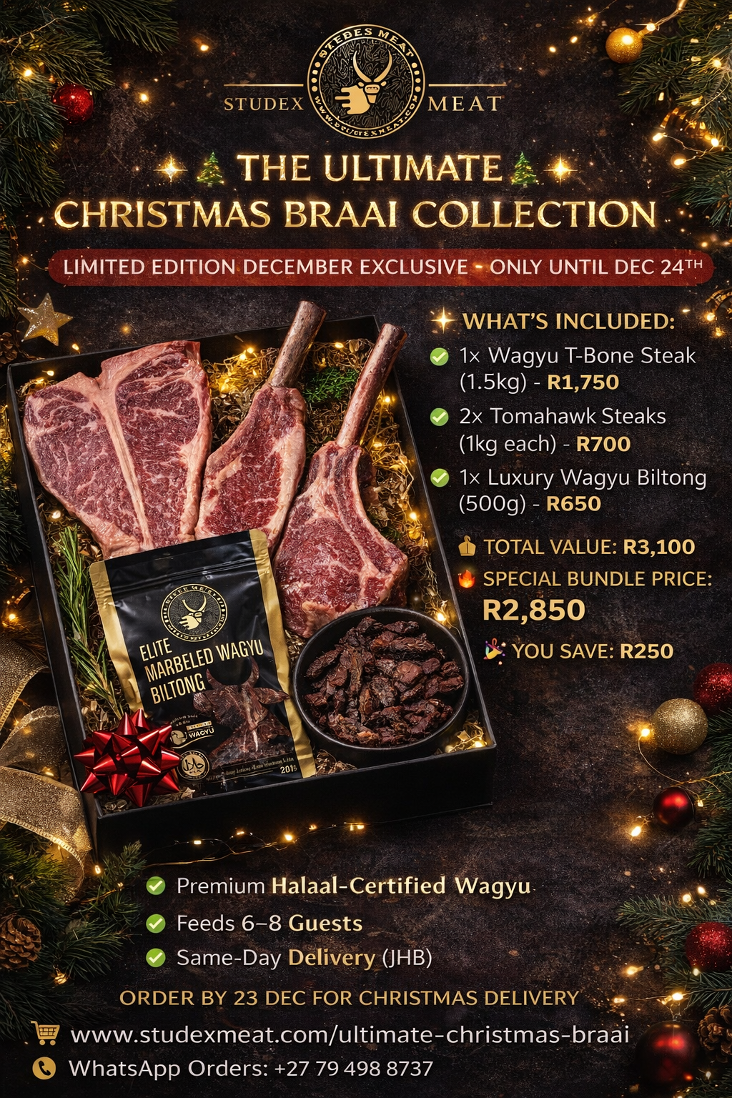 🎄✨ CHRISTMAS BRAAI SORTED IN ONE CLICK! ✨🎄